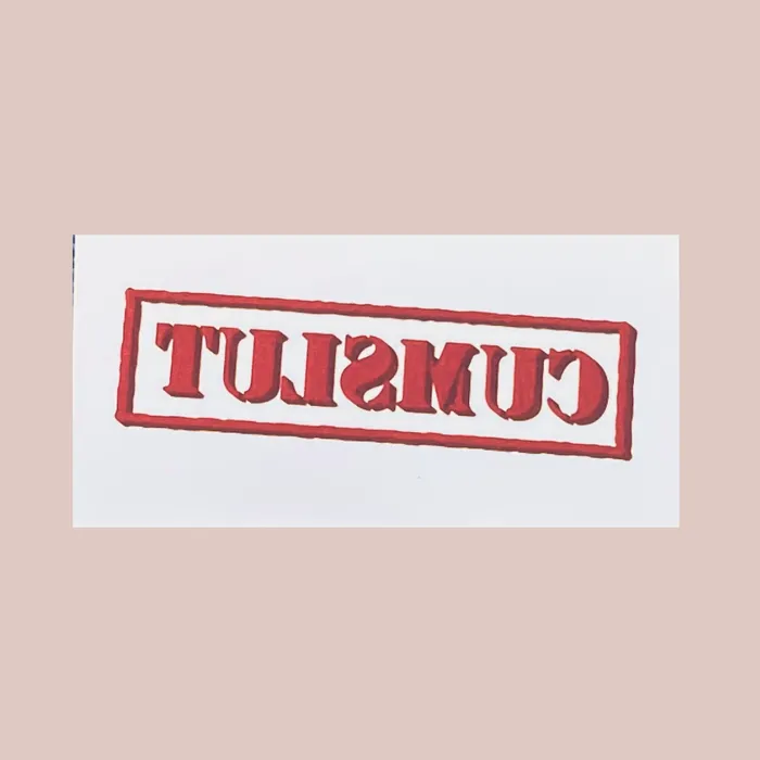Vibrators House of Chastity Cumslut Temporary Tattoo