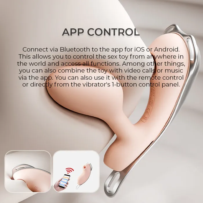 Vibrators KISSTOY KISSTOY Hush Hum APPWearable Vibrator Dual Stimulation