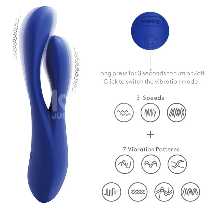 Vibrators LOVETOY Pulse Dual Motor Rechargeable Vibrator