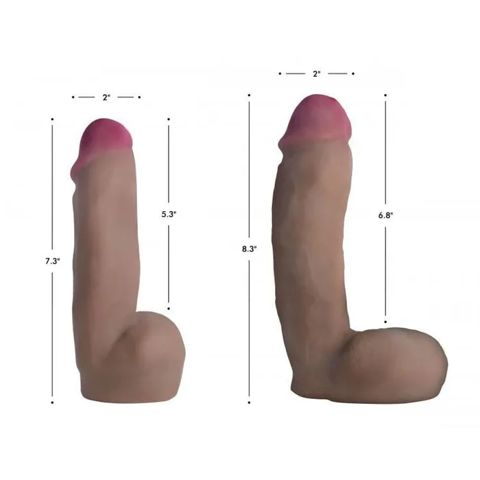 XR Brands Dildos Loadz Squirting Dildo 7 Inch w Reservoir in Balls