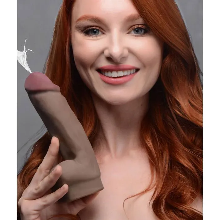 XR Brands Dildos Loadz Squirting Dildo 7 Inch w Reservoir in Balls