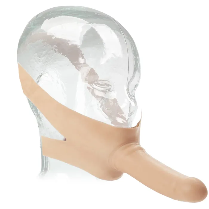 Accommodator Chin StrapOn Dildo in Ivory CalExotics Female Sex Toys
