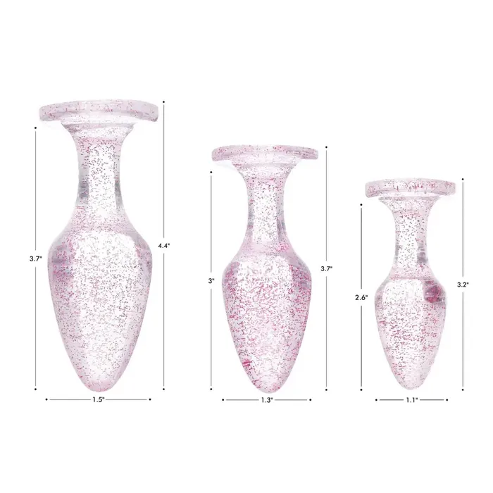 Anal Booty Sparks Booty Sparks Glitter Gem Anal Plug Set Anal Booty Sparks Booty Sparks Glitter Gem Anal Plug Set
