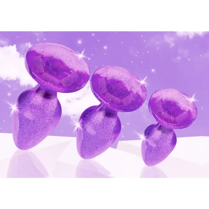 Anal Booty Sparks Booty Sparks Glitter Gem Anal Plug Set Anal Booty Sparks Booty Sparks Glitter Gem Anal Plug Set