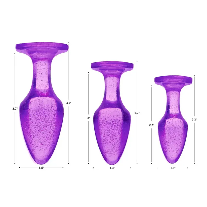 Anal Booty Sparks Booty Sparks Glitter Gem Anal Plug Set Anal Booty Sparks Booty Sparks Glitter Gem Anal Plug Set