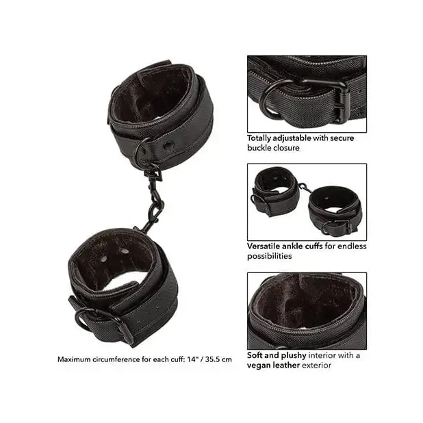 Anal CalExotics Boundless Ankle Cuffs Black