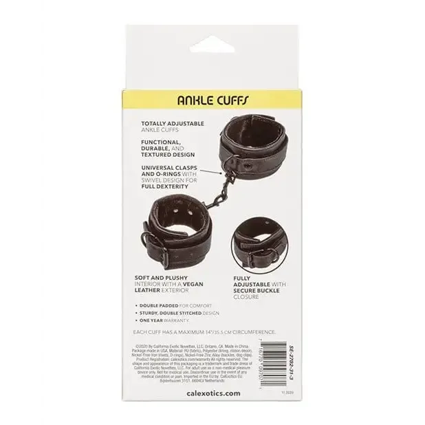 Anal CalExotics Boundless Ankle Cuffs Black
