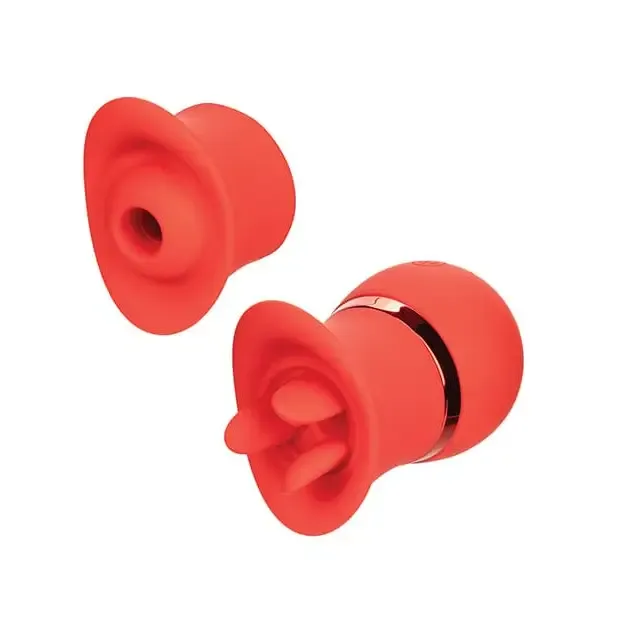 Anal CalExotics French Kiss Suck Play Interchangeable Set Red
