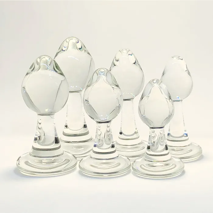 Anal Crystal Delights Magnetic Detachable Glass Butt Plug Plug Only