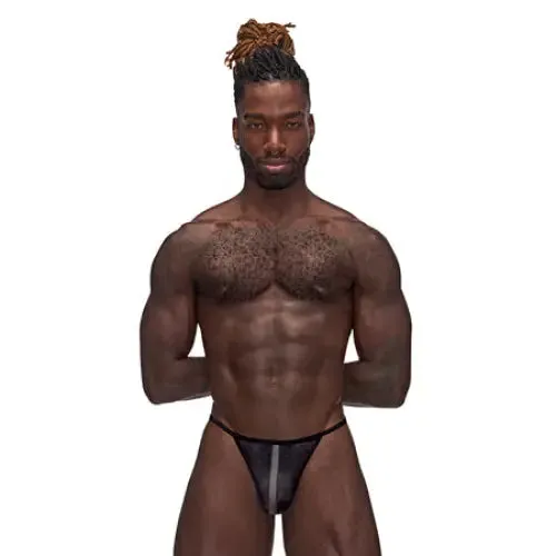 Anal Male Power Landing Strip Micro Thong Black SM comme