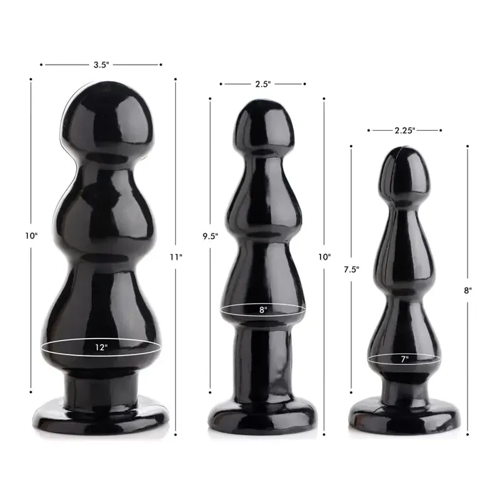 Anal Master Series Three Bumps For Your Rump Butt Plug