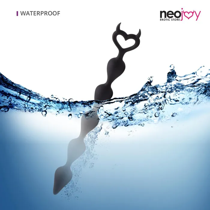 Anal Neojoy Neojoy Devil Anal Beads Silicone Black 146 inch 37cm
