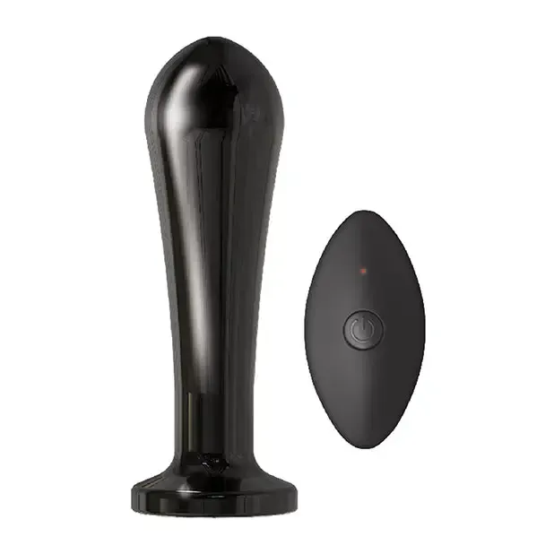 Anal Novelties By Nasswalk Nasstoys AssSation Remote Vibrating Metal Anal Bulb Silver
