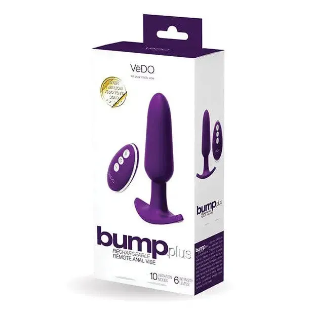 Anal VeDO Bump Plus Rechargeable Remote Control Plug VDO