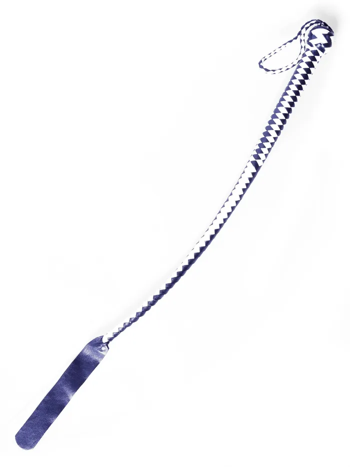 Black White Braided Leather Hunter Whip HonourSkintwocom Restraints Black White Braided Leather Hunter Whip HonourSkintwocom Restraints