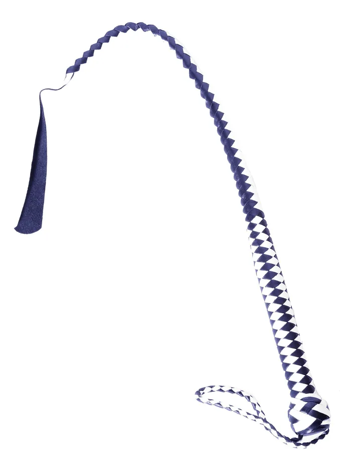 Black White Braided Leather Hunter Whip HonourSkintwocom Restraints Black White Braided Leather Hunter Whip HonourSkintwocom Restraints