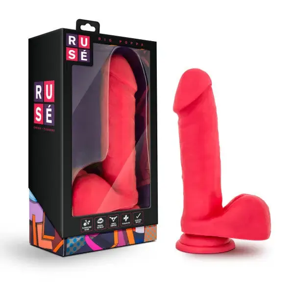Blush Blush Ruse Big Poppa Cerise Dildos Blush Blush Ruse Big Poppa Cerise Dildos