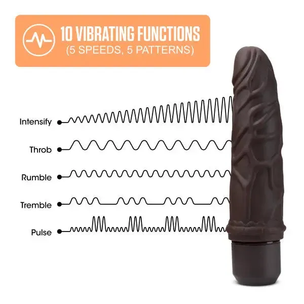 Blush Female Sex Toys Dr Skin Silicone Dr Robert 7 In Vibrating Dildo