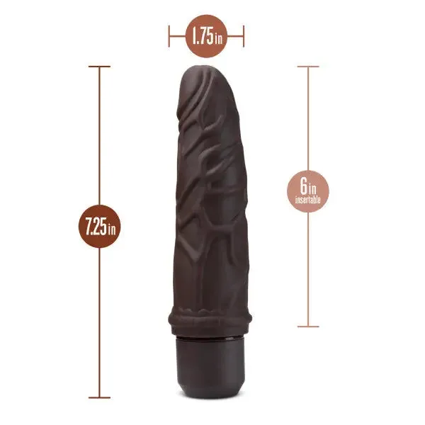 Blush Female Sex Toys Dr Skin Silicone Dr Robert 7 In Vibrating Dildo