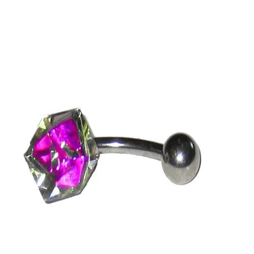 Bodytronics Belly Barbell Pink Crystal Bodytronics Vibrators