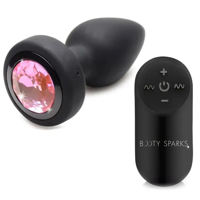 Booty Sparks 28x Vibrating Silicone Pink Gem Anal Plug Booty Sparks Male Sex Toys Booty Sparks 28x Vibrating Silicone Pink Gem Anal Plug Booty Sparks Male Sex Toys