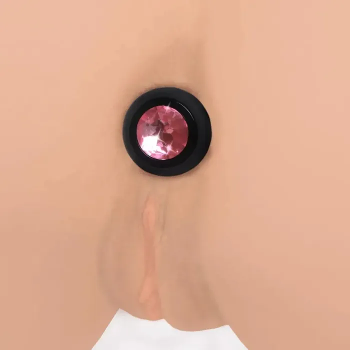 Booty Sparks 28x Vibrating Silicone Pink Gem Anal Plug Booty Sparks Male Sex Toys