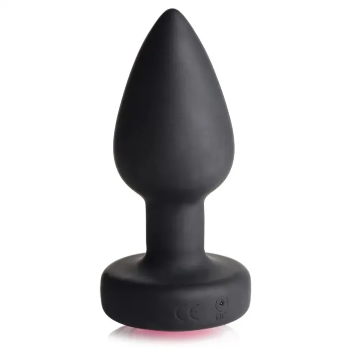 Booty Sparks 28x Vibrating Silicone Pink Gem Anal Plug Booty Sparks Male Sex Toys