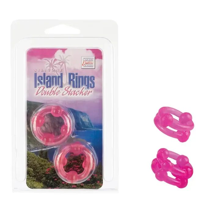 CalExotics Island Rings Double Stacker Dildos CalExotics Island Rings Double Stacker Dildos