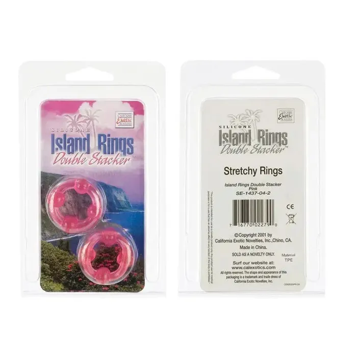 CalExotics Island Rings Double Stacker Dildos CalExotics Island Rings Double Stacker Dildos