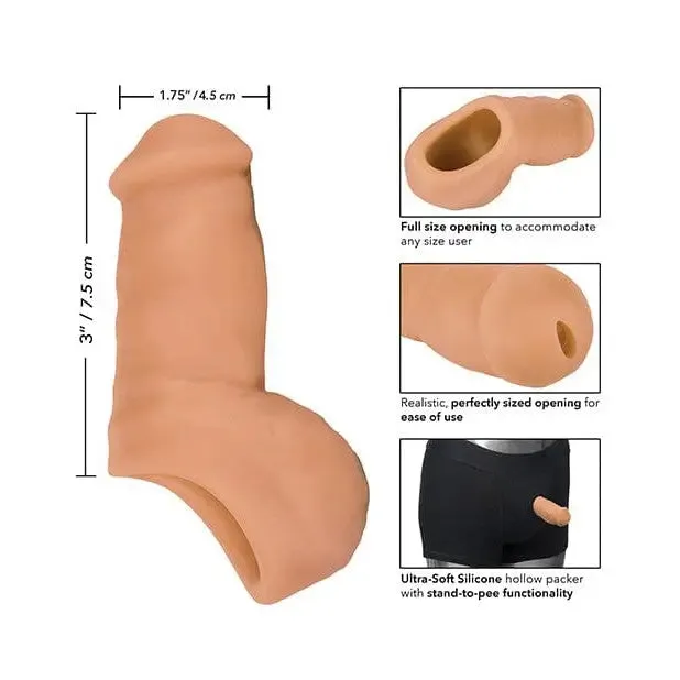 CalExotics Male Sex Toys Packer Gear 4 Ultra Soft Silicone STP StandToPee Packing Penis by CalExotics