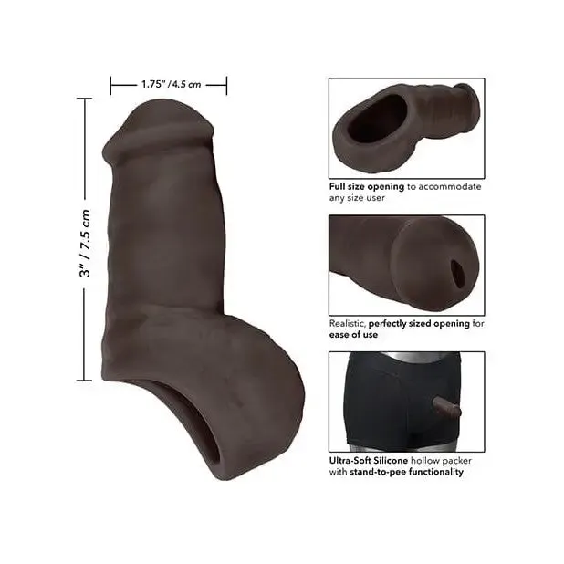 CalExotics Male Sex Toys Packer Gear 4 Ultra Soft Silicone STP StandToPee Packing Penis by CalExotics