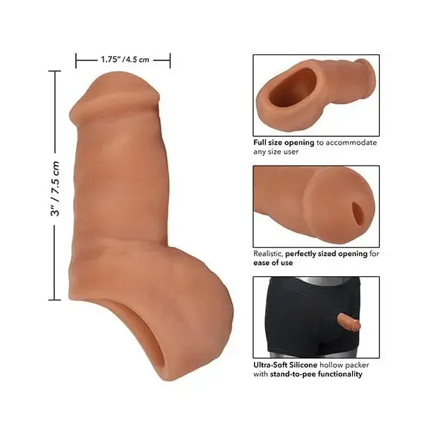 CalExotics Male Sex Toys Packer Gear 4 Ultra Soft Silicone STP StandToPee Packing Penis by CalExotics