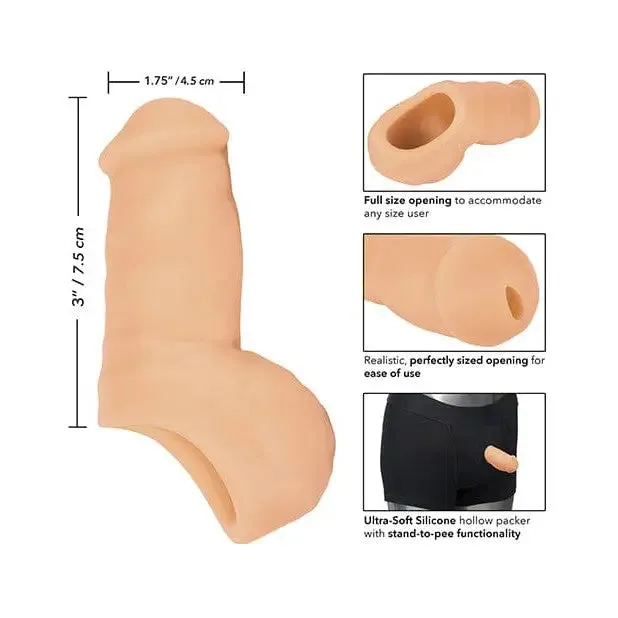 CalExotics Male Sex Toys Packer Gear 4 Ultra Soft Silicone STP StandToPee Packing Penis by CalExotics
