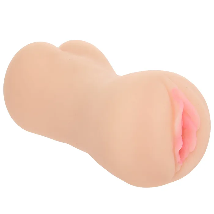 CalExotics Male Sex Toys Stroke It Dual Pussy Ass Stroker in Ivory