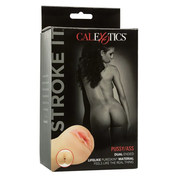 CalExotics Male Sex Toys Stroke It Dual Pussy Ass Stroker in Ivory CalExotics Male Sex Toys Stroke It Dual Pussy Ass Stroker in Ivory