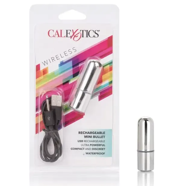 CalExotics Rechargeable Mini Bullet Silver Female Sex Toys