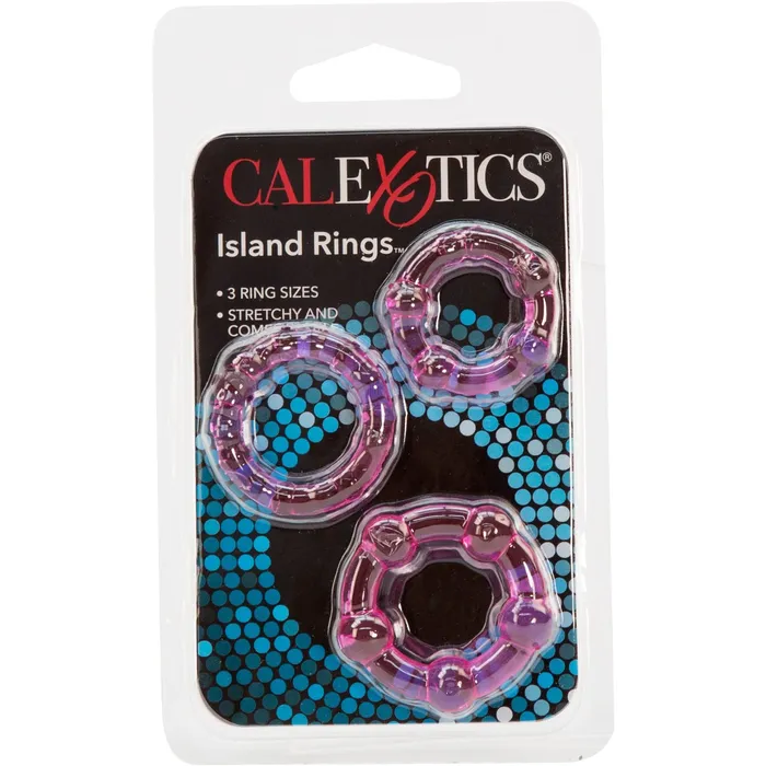 CalExotics Vibrators CalExotics Silicone Island Rings Pink