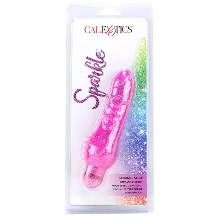 CalExotics Vibrators Sparkle Shimmer Stud MultiSpeed Vibe in Purple CalExotics Vibrators Sparkle Shimmer Stud MultiSpeed Vibe in Purple