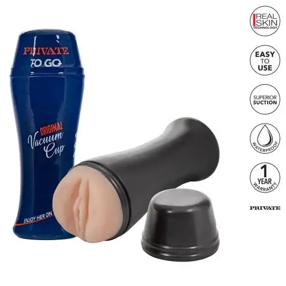 CalExotics x Private Original Vacuum Cup To Go Stroker CalExotics Male Sex Toys CalExotics x Private Original Vacuum Cup To Go Stroker CalExotics Male Sex Toys