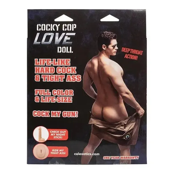 Cocky Cop Love Doll Ivory CalExotics Male Sex Toys Cocky Cop Love Doll Ivory CalExotics Male Sex Toys