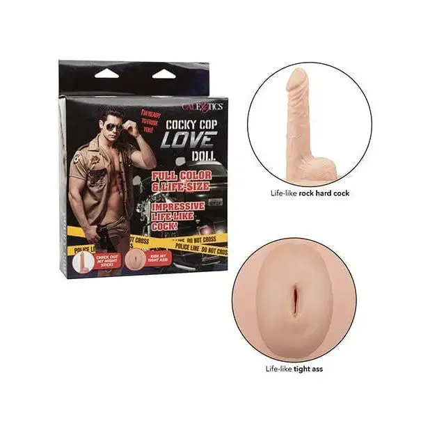Cocky Cop Love Doll Ivory CalExotics Male Sex Toys Cocky Cop Love Doll Ivory CalExotics Male Sex Toys