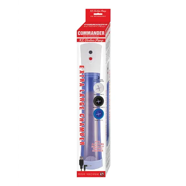 Commander Extra Large Electric Pump Blue Novelties By Nasswalk Male Sex Toys Commander Extra Large Electric Pump Blue Novelties By Nasswalk Male Sex Toys