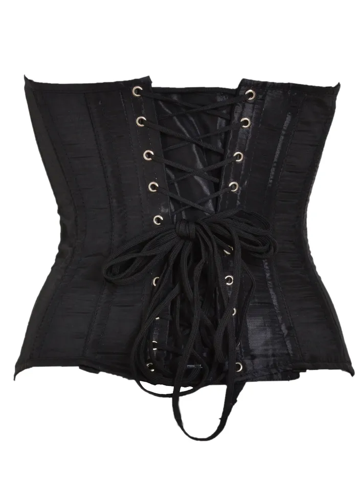 Constantine Black Silk Overbust Corset HonourSkintwocom Anal Constantine Black Silk Overbust Corset HonourSkintwocom Anal