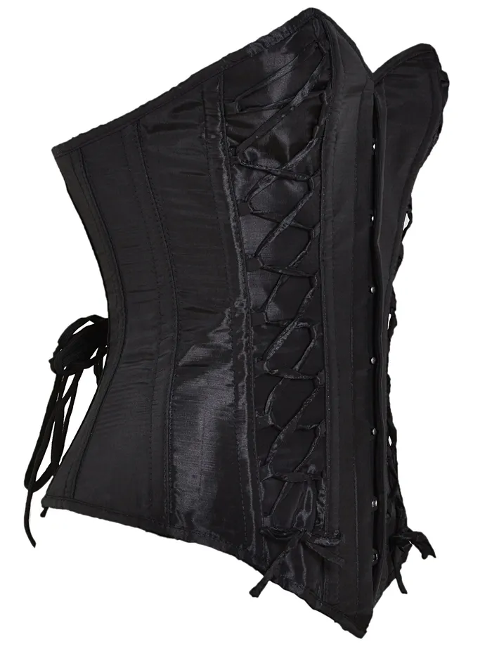 Constantine Black Silk Overbust Corset HonourSkintwocom Anal Constantine Black Silk Overbust Corset HonourSkintwocom Anal