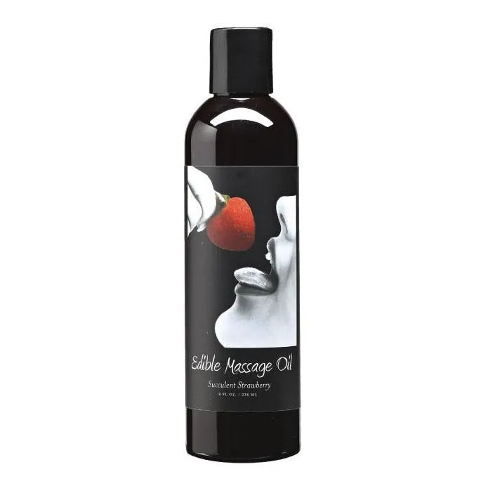 Couples Earthly Body Earthly Body Edible Massage Oil Strawberry