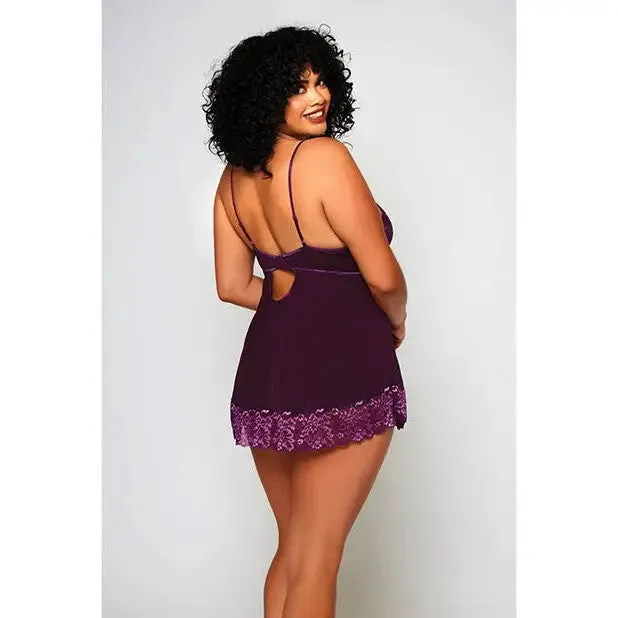 Couples icollection lingerie Cross Dye Lace Microfiber Babydoll Gstring Couples icollection lingerie Cross Dye Lace Microfiber Babydoll Gstring
