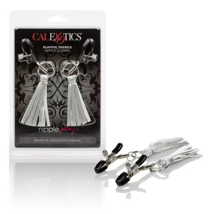 Couples Nipple Play Playful Tassels Nipple Clamps CalExotics