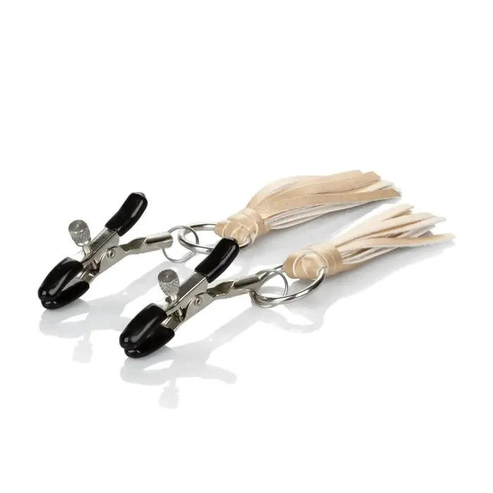 Couples Nipple Play Playful Tassels Nipple Clamps CalExotics Couples Nipple Play Playful Tassels Nipple Clamps CalExotics