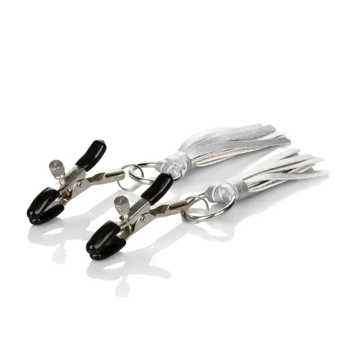 Couples Nipple Play Playful Tassels Nipple Clamps CalExotics Couples Nipple Play Playful Tassels Nipple Clamps CalExotics