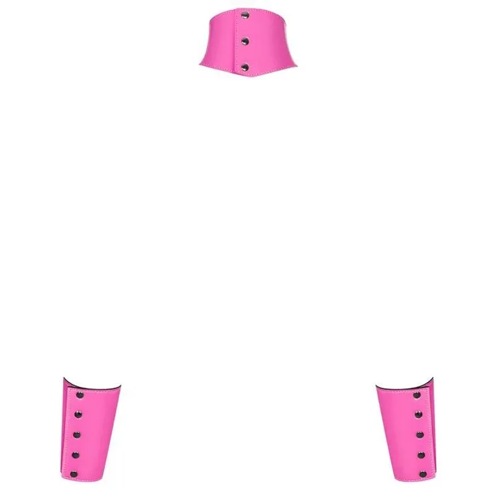 Couples Obsessive Obsessive Lollypopy Cuffs And Choker Set One Size
